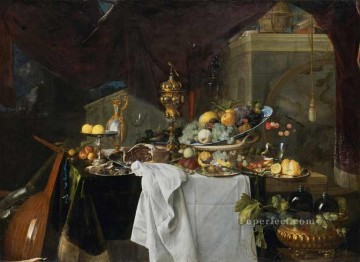 barroco Painting - De Bodegón De Postre Barroco holandés Jan Davidsz de Heem